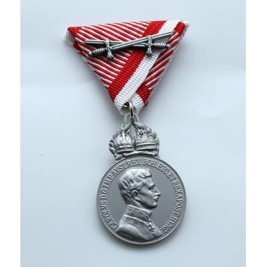Silver Military Merit Medal with Swords,Karl I （Austria-Hungary)