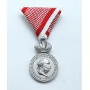 Silver Military Merit Medal on the War Ribbon ,Franz Joseph I（Austria-Hungary)