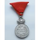 Silver Military Merit Medal on the Red Ribbon, Franz Joseph I（Austria-Hungary)