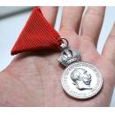 Silver Military Merit Medal on the Red Ribbon, Franz Joseph I（Austria-Hungary)