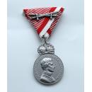 Silver Military Merit Medal with Swords,Karl I （Austria-Hungary)