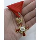Golden Cross of Merit on the Red Ribbon with the Crown and Swords (Austria-Hungary)