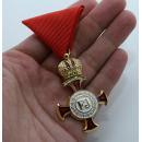 Golden Cross of Merit on the Red Ribbon with the Crown and Swords (Austria-Hungary)