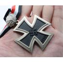 3-piece Knight's Cross with Oak Leaf (Nickel Silver)